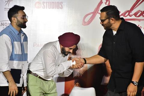 Celebrities snapped at the trailer launch of their upcoming movie Ardaas Sarbat De Bhale Di