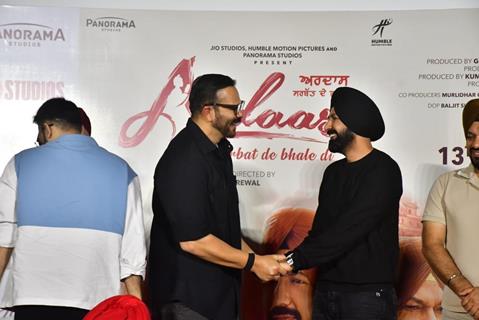 Rohit Shetty and Gippy Grewal snapped at the trailer launch of their upcoming movie Ardaas Sarbat De Bhale Di