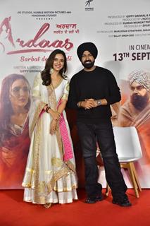 Jasmin Bhasin and Gippy Grewal snapped at the trailer launch of their upcoming movie Ardaas Sarbat De Bhale Di