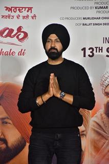 Gippy Grewal snapped at the trailer launch of their upcoming movie Ardaas Sarbat De Bhale Di