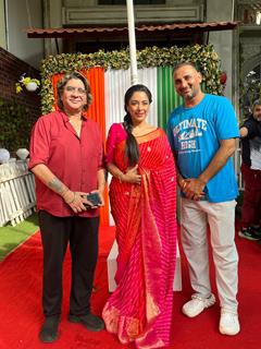 Rupali Ganguly and Rajan Shahi Celebrates 78th Independence Day