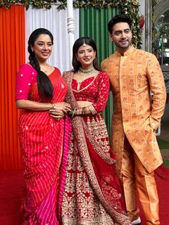 Rupali Ganguly, Rohit Purohit and Samridhii Shukla Celebrates 78th Independence Day