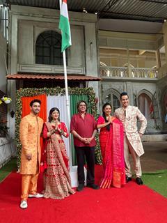 Rupali Ganguly, Sudhanshu Pandey, Rajan Shahi, Rohit Purohit and Samridhii Shukla Celebrates 78th Independence Day