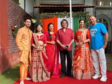 Rupali Ganguly, Anita Raaj, Rajan Shahi, Rohit Purohit and Samridhii Shukla Celebrates 78th Independence Day