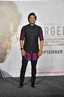 Shreyas Talpade snapped at the trailer launch of their upcoming film Emergency