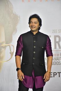 Shreyas Talpade snapped at the trailer launch of their upcoming film Emergency