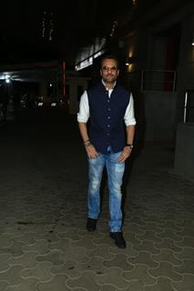 Fardeen Khan snapped at the screening of Khel Khel Mein