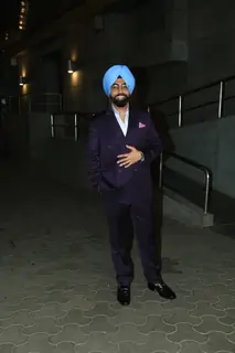 Ammy Virk snapped at the screening of Khel Khel Mein