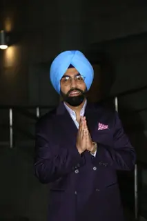 Ammy Virk snapped at the screening of Khel Khel Mein