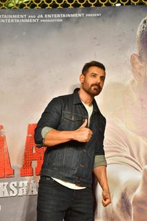 John Abraham snapped at the movie premiere of Vedaa