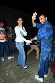 Sanjay Kapoor and Khushi Kapoor snapped in the city