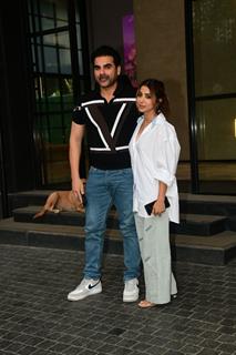 Arbaaz Khan and Sshura Khan snapped at Angry Young Men’s Special Screening