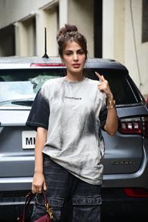 Rhea Chakraborty snapped in the city