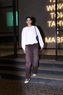 Khushi Kapoor snapped at the special screening of Angry Young Men