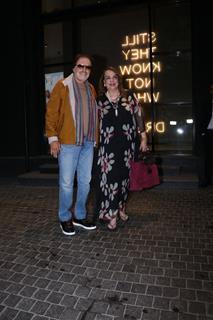 Sanjay Khan snapped at the special screening of Angry Young Men