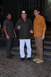 Salim Khan snapped at the special screening of Angry Young Men