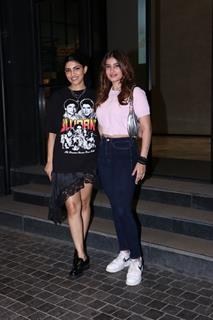 Rasha Thadani and Alizeh Agnihotri snapped at the special screening of Angry Young Men