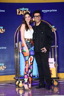 Karan Johar and Ananya Panday attended trailer launch of 'call me bae'