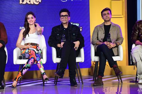 Karan Johar and Ananya Panday attended trailer launch of 'call me bae'