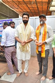 Laxman Utekar and Vicky Kaushal seek blessing from Siddhivinayak Temple Before their movie promotion, 'Chhaava'