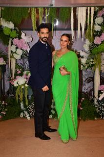 Neha Dhupia and Angad Bedi grace Eka Lakhani and Ravi Bhagchandka's engagement party