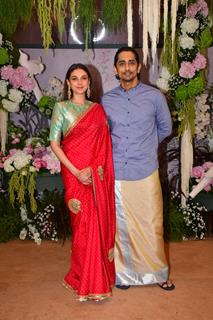 Aditi Rao Hydari and Siddharth grace Eka Lakhani and Ravi Bhagchandka's engagement party