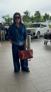 Farah Khan snapped at the airport