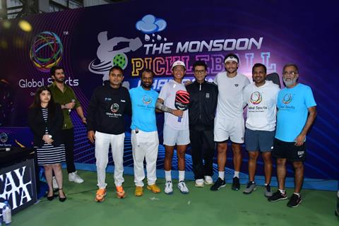 Karan Johar snapped at Monsoon Pickleball Tournament 