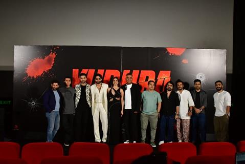 Ritesh Sidhwani, Raghav Juyal, Raj Arjun, Ravi Udyawar, Siddhant Chaturvedi and Malavika Mohanan grace the trailer launch of their upcoming film 'Yudhra'