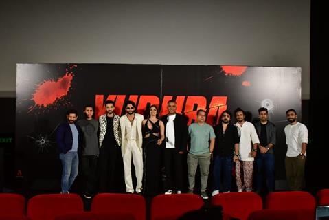 Ritesh Sidhwani, Raghav Juyal, Raj Arjun, Ravi Udyawar, Siddhant Chaturvedi and Malavika Mohanan grace the trailer launch of their upcoming film 'Yudhra'