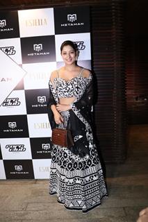 Niharica Raizada snapped at the Metaman perfume event launch