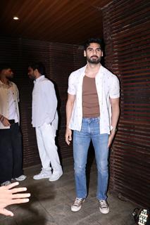 Ahan Shetty snapped at the Metaman perfume event launch