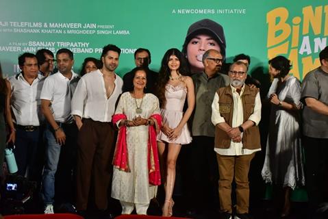 Varun Dhawan and Anjini Dhawan  grace the trailer launch of 'Binny And Family'