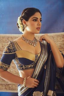 Samyukta saree look