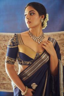 Samyukta saree look