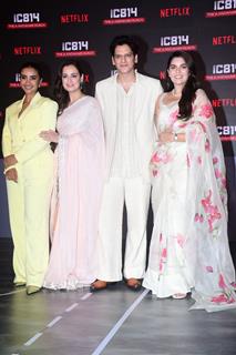 Dia Mirza, Pooja Gor, Vijay Varma and Patralekhaa snapped at the press conference of IC 814: The Kandahar Hijack