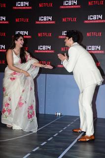 Pooja Gor and Vijay Varma snapped at the press conference of IC 814: The Kandahar Hijack