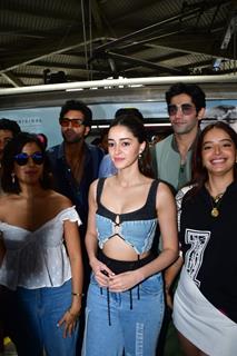 Ananya Panday snapped promoting their upcoming series ‘call me bae’