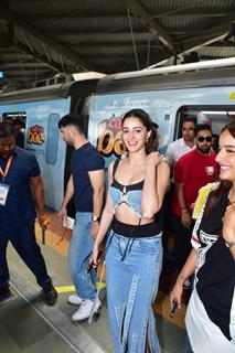 Ananya Panday snapped promoting their upcoming series ‘call me bae’