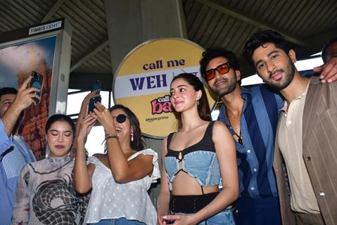 Ananya Panday, Niharika Lyra Dutt, Lisa Mishra, Gurfateh Pirzada, Vihaan Samat and Muskkaan Jaferi snapped promoting their upcoming series ‘call me bae’