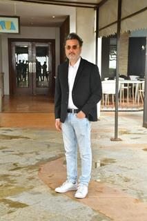 Atul Sabharwal snapped promoting their upcoming movie ‘Berlin’