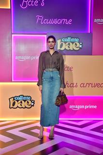 Khushi Kapoor Attend the screening of 'Call Me Bae'