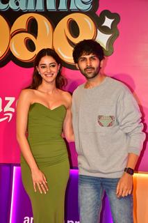 Kartik Aaryan and Ananya Panday Attend the screening of 'Call Me Bae'