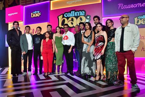 Karan Johar, Ananya Panday, Varun Sood, Niharika Lyra Dutt, Lisa Mishra, Gurfateh Pirzada, Vihaan Samat and Muskkaan Jaferi Attend the screening of 'Call Me Bae'