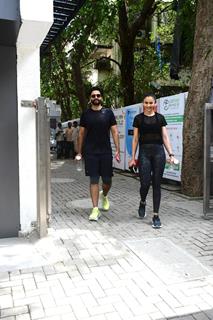 Jackky Bhagnani and Rakul Preet Singh snapped in the city