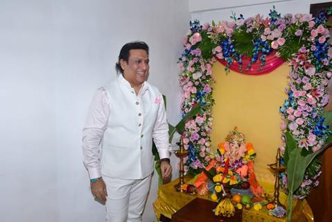 Govinda celebrates Ganesh Chaturthi at his home