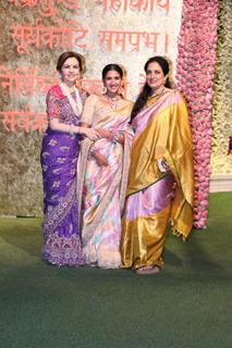 Neeta Ambani and Radhika Merchant snapped at Antilia for Ganesh Chaturthi