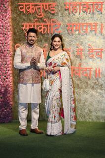 Madhuri Dixit snapped at Antilia for Ganesh Chaturthi