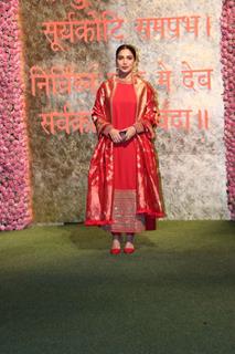 Bhumi Pednekar snapped at Antilia for Ganesh Chaturthi