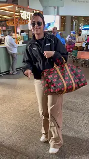 Tania Shroff snapped at the airport